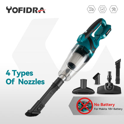 Cordless Electric Handheld Vacuum Cleaner DualUse Portable HighPower Cleaner For Home  Car Fits 21V 1