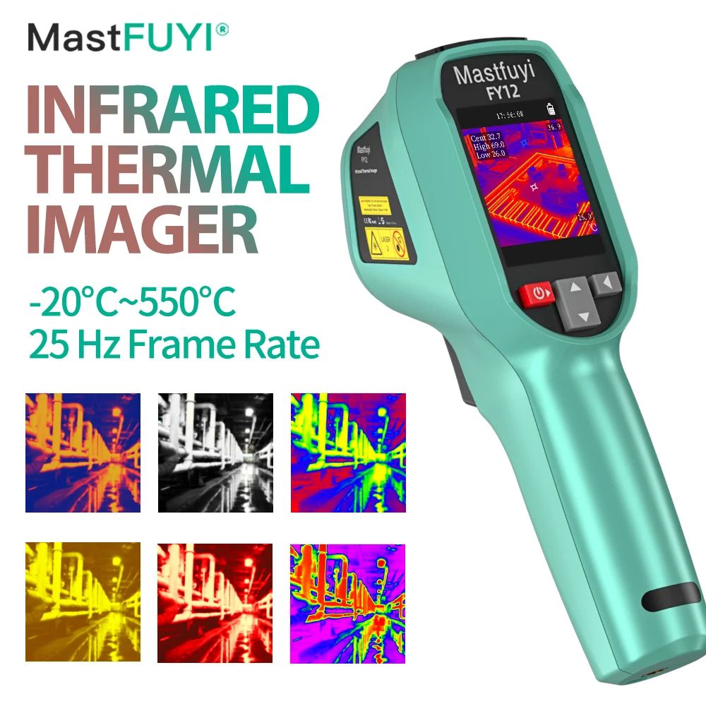 Handheld Thermal Imager, Rechargeable Infrared Camera, Durable, Waterproof & Dustproof Design