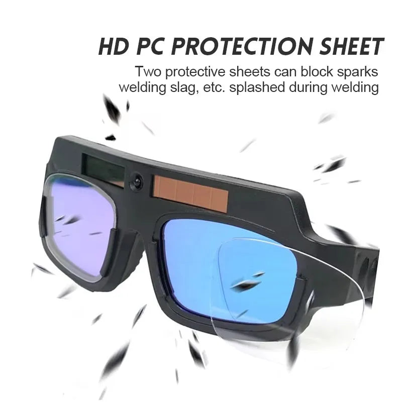 Solar AutoDimming Welding Goggles AntiGlare Argon Arc Eye Protection For Welders 1