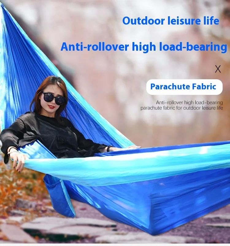Portable UltraLight Travel Camping Hammock Breathable QuickDrying Parachute Nylon Ideal For Outdoor 1