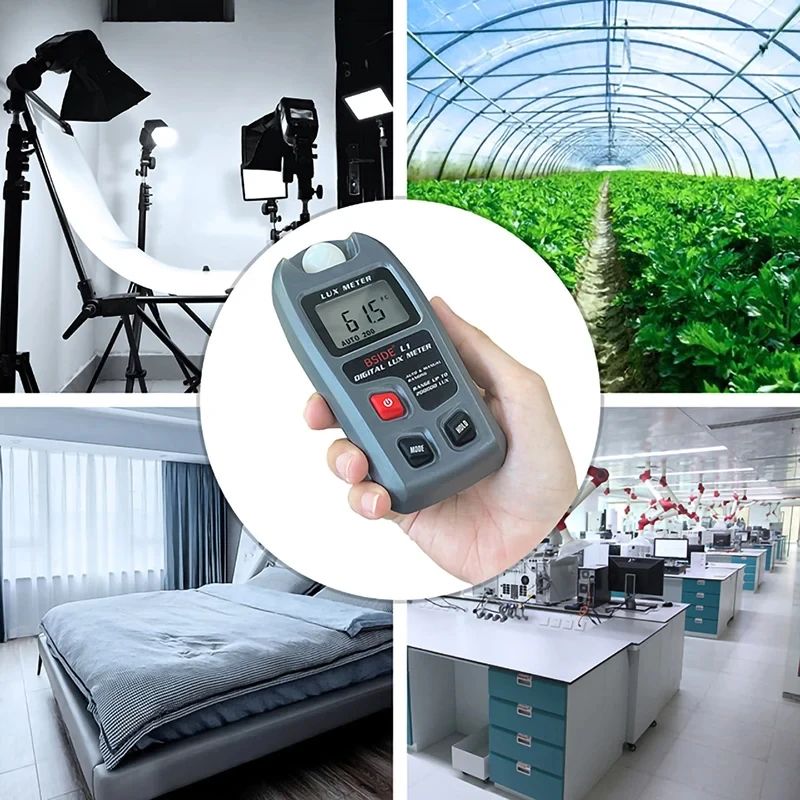 Portable Lux Meter Digital Illuminometer Light Tester Fc With LCD Screen  Sensor 2