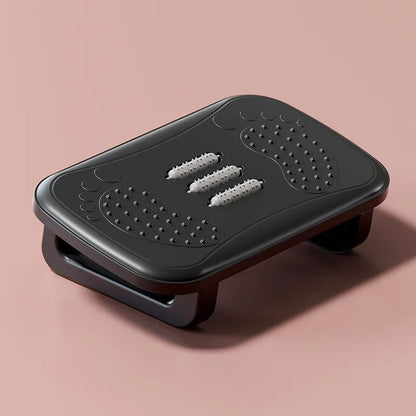 Ergonomic Scalebeard Under Desk Footrest with Massage Rollers, Comfortable Foot Stool for Desk Leg Support & Pain Relief