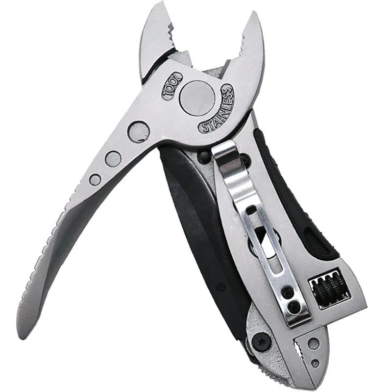 Multitool Pliers Pocket Knife Screwdriver Set Adjustable Wrench Jaw Spanner Repair Kit For Outdoor  3