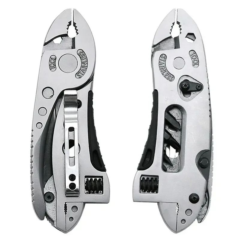 Multitool Pliers Pocket Knife Screwdriver Set Adjustable Wrench Jaw Spanner Repair Kit For Outdoor  4