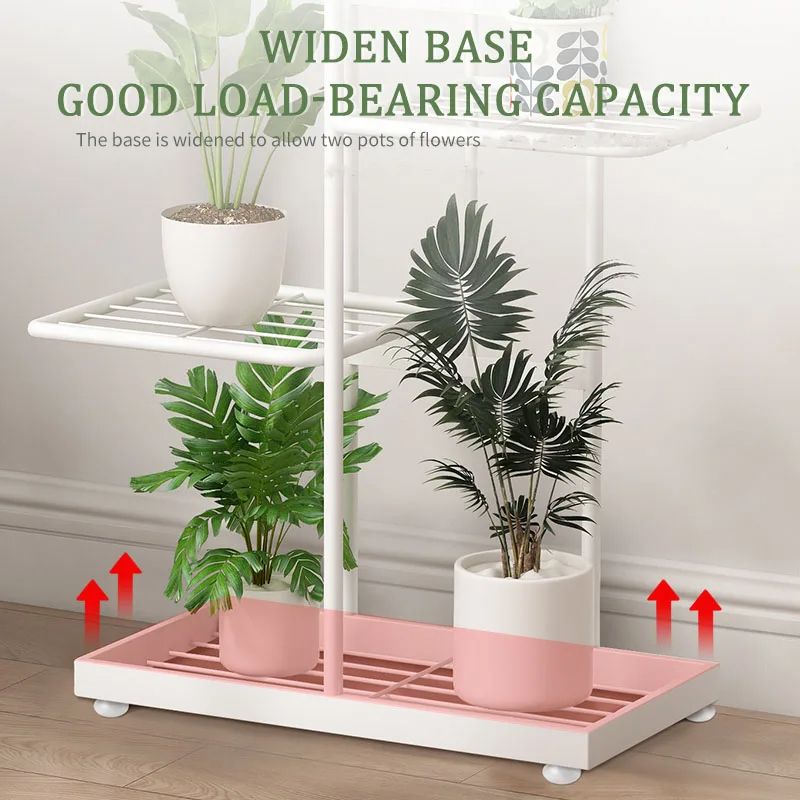 MultiLayer Iron Plant Stand 5Tier Flowerpot Organizer  Storage Shelf For Indoor  Outdoor Use 1