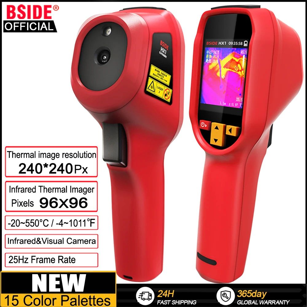 Handheld Thermal Imager Industrial Infrared Camera 15 Color Modes Ideal For PCB Pipeline  Fire Safe 1