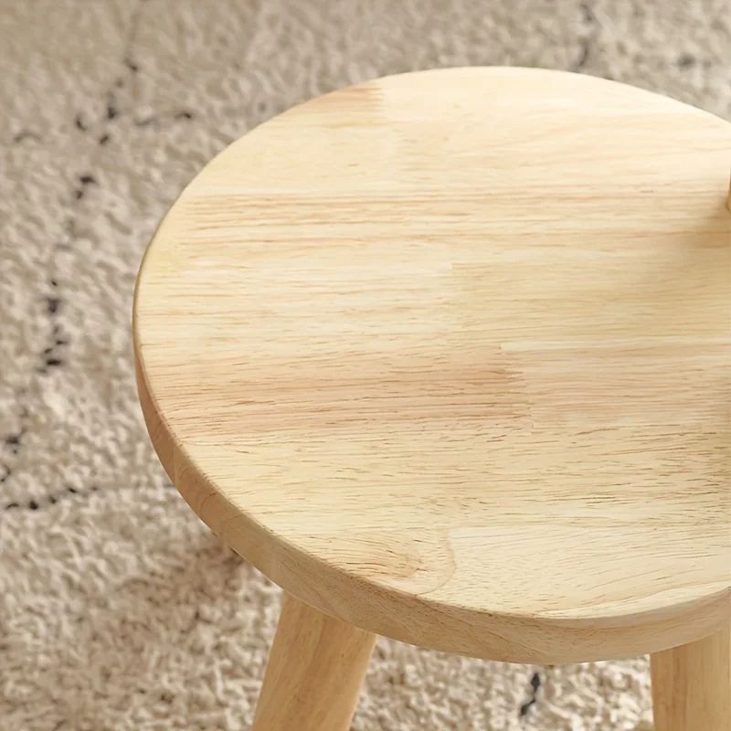 Creative Small Board Stool Cute Rabbit Ears Solid Wood Small Stool Decorative Stool Children Chair  5