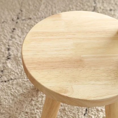 Creative Small Board Stool Cute Rabbit Ears Solid Wood Small Stool Decorative Stool Children Chair  5