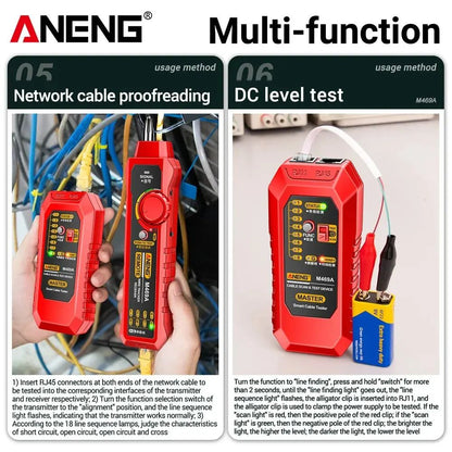 Smart Network Cable Tester LAN Wire Tracker  Finder For Network Repair  Electrical Diagnostics 5