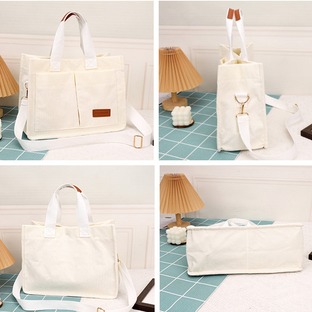 Stylish Canvas Crossbody Shoulder Bag for Women Large Capacity Commuter Handbag