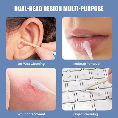 100pcs Per Pack Baby Cotton Swabs  DoubleEnded Ear Cleaning Sticks Healthy Cleaning Tools For Infan 2