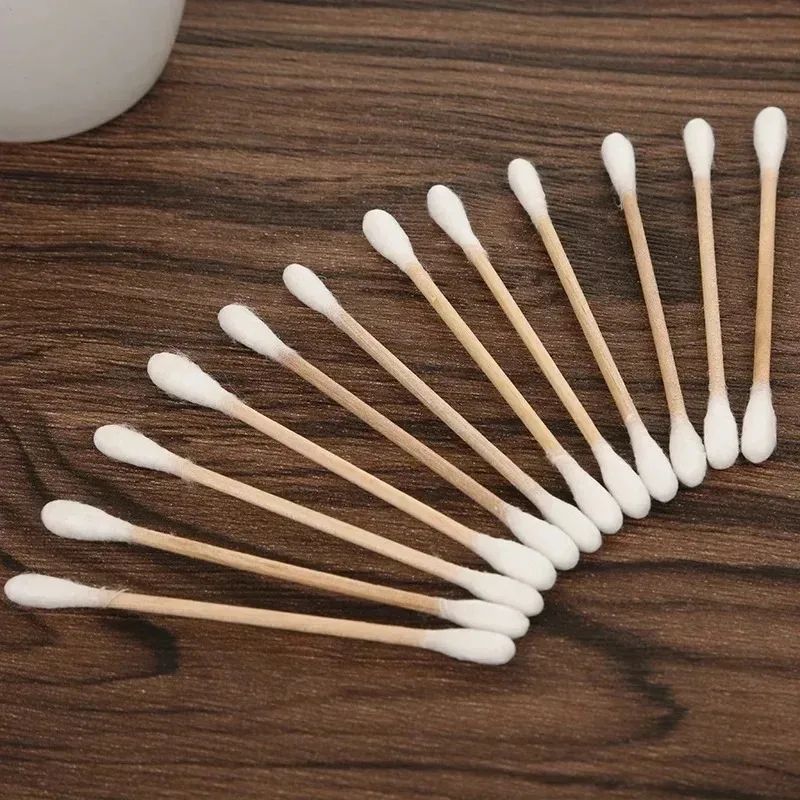 100pcs Per Pack Baby Cotton Swabs  DoubleEnded Ear Cleaning Sticks Healthy Cleaning Tools For Infan 3