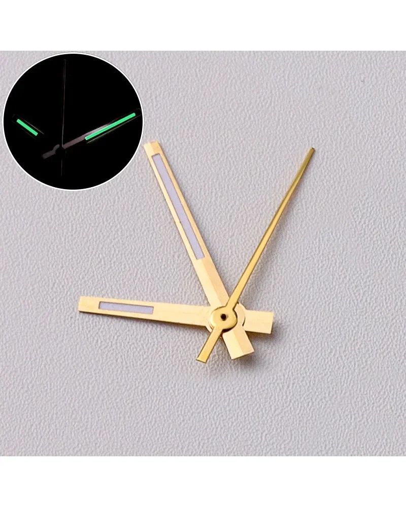 Modified Green Luminous Watch Hands Fits Movements Silver Gold Rose Gold Options 7