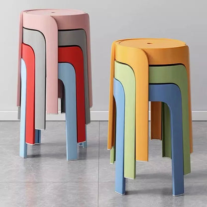 Hot Sales Home Dining Room Chairs Simple Plastic Stool Chairs Set Modern Stackable Seating For Kitc 1