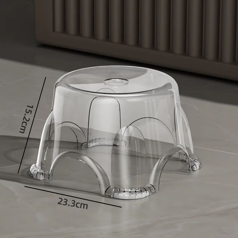 Waterproof Bathroom Step Stool Chair Lightweight Durable NonSlip Bath Seat For Elderly  Children 2