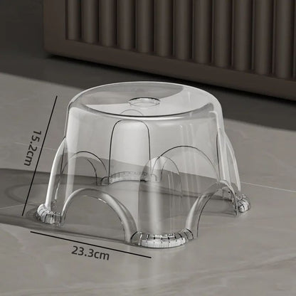 Waterproof Bathroom Step Stool Chair Lightweight Durable NonSlip Bath Seat For Elderly  Children 2