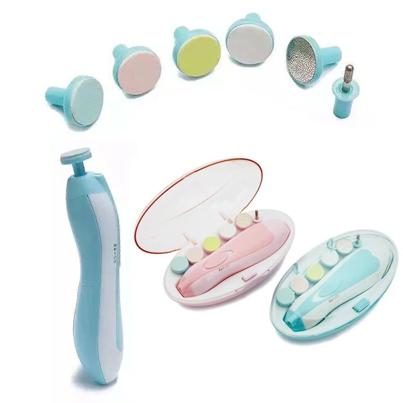 Multifunctional Electric Baby Nail Trimmer & Manicure Tool Set – Safe Nail File Clippers for Newborns & Toddlers