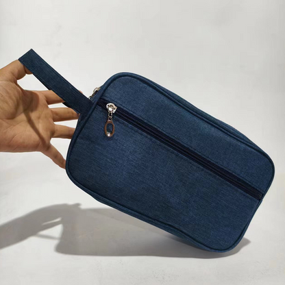 Oxford Cloth Waterproof Wash Bag, Men's & Women's Travel Portable Makeup Organizer