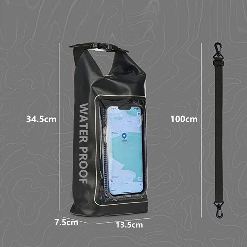 2L Touchscreen Waterproof Dry Bag Ideal for Kayaking Rafting Trekking  Camping
