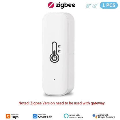 Smart WiFi Temperature And Humidity Sensor Wireless Remote Monitoring Via SmartLife App Works With  7