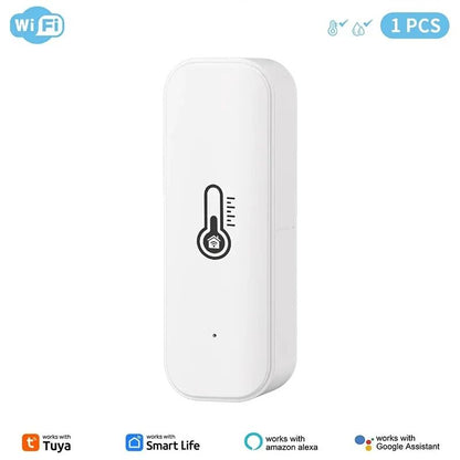Smart WiFi Temperature And Humidity Sensor Wireless Remote Monitoring Via SmartLife App Works With  6