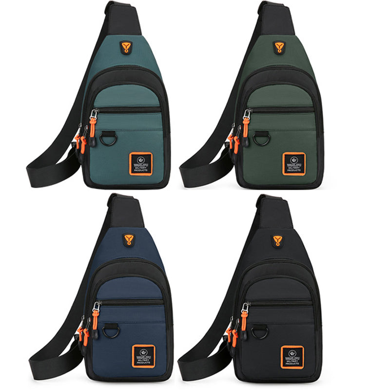 Versatile Mens Chest Bag Waterproof Crossbody Backpack for Hiking Cycling  Travel