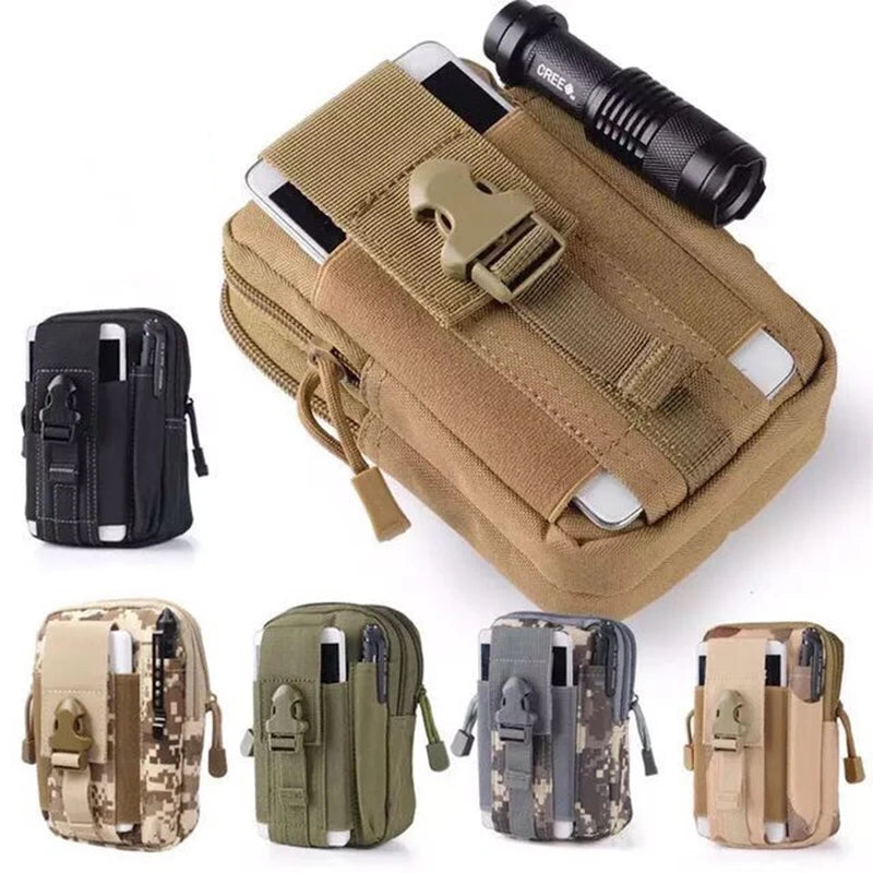 Mens Camouflage Tactical Leg Bag Waterproof Motorcycle  Cycling Waist Pack