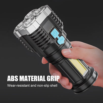 High Power Rechargeable Flashlight, Ultimate Self-Defense Tool with Tactical Features