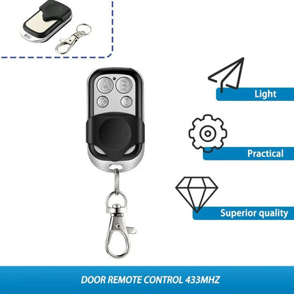 Metal Push Button Universal Garage Door Opener Remote 4 Button ABCD LockUnlock Transmitter 3