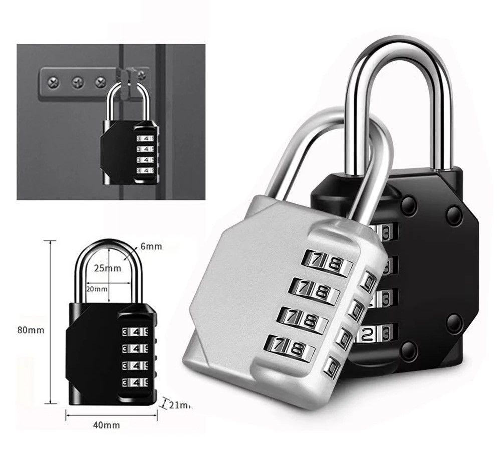 ORIA Combination Padlocks, Waterproof Outdoor Password Locks for Luggage, Gym Lockers, Cabinets, Doors & Windows