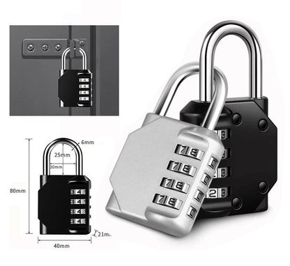 ORIA Combination Padlocks, Waterproof Outdoor Password Locks for Luggage, Gym Lockers, Cabinets, Doors & Windows