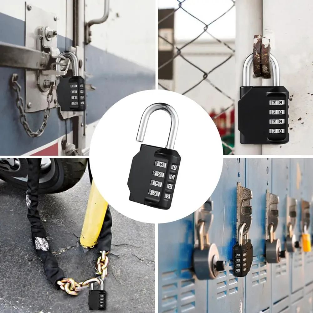 ORIA Combination Padlocks Waterproof Outdoor Password Locks For Luggage Gym Lockers Cabinets Doors  2