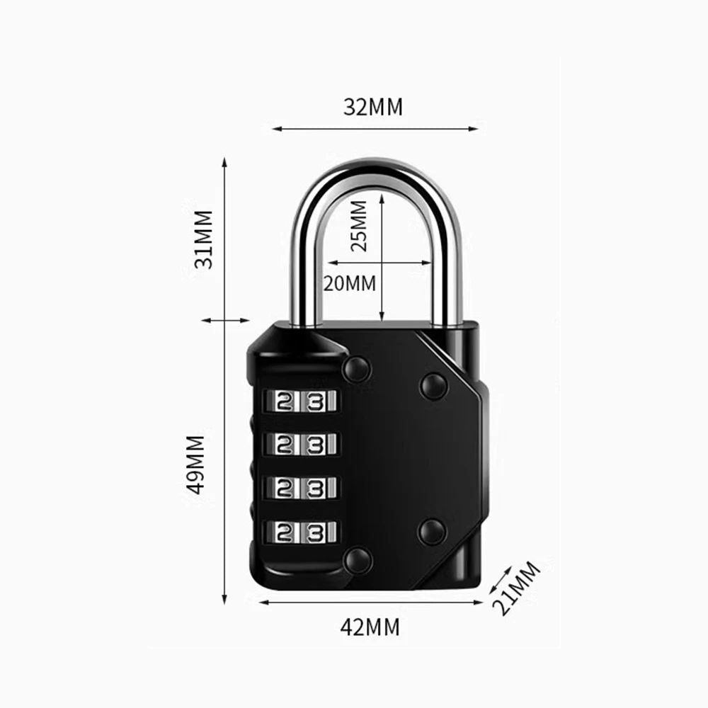 ORIA Combination Padlocks Waterproof Outdoor Password Locks For Luggage Gym Lockers Cabinets Doors  4