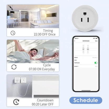 Tuya Smart WiFi Plug JPUSUK Standard Wireless Outlet Works With Alexa  Google Home Remote Control   4