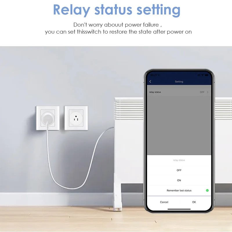 Tuya Smart WiFi Plug JPUSUK Standard Wireless Outlet Works With Alexa  Google Home Remote Control   6