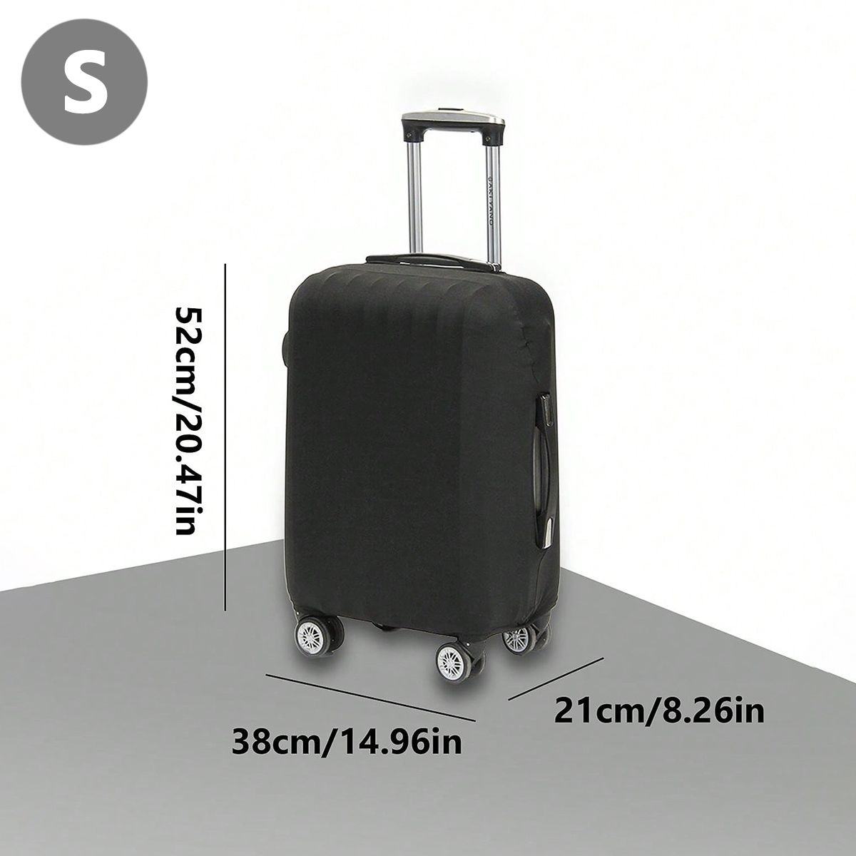 Fashion Travel Suitcase Protective Cover Solid Color Fits 1832 Inch Luggage