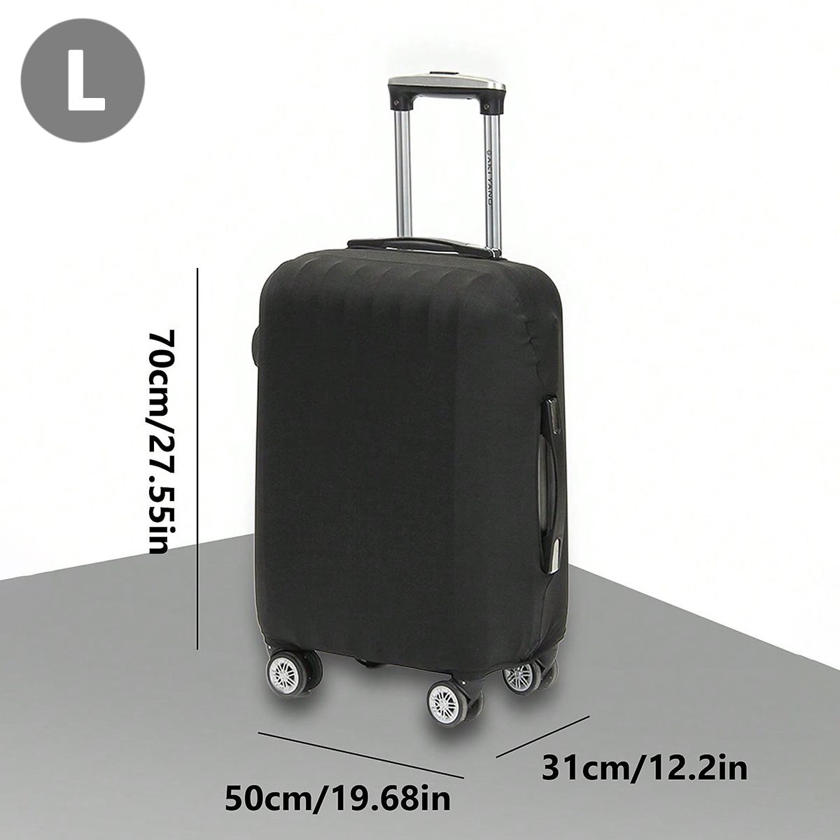 Fashion Travel Suitcase Protective Cover Solid Color Fits 1832 Inch Luggage