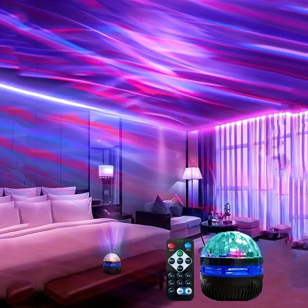 LED Star Galaxy Projector Lamp USBPowered Rotating Magic Ball With Remote Control Colorful Starry S 6