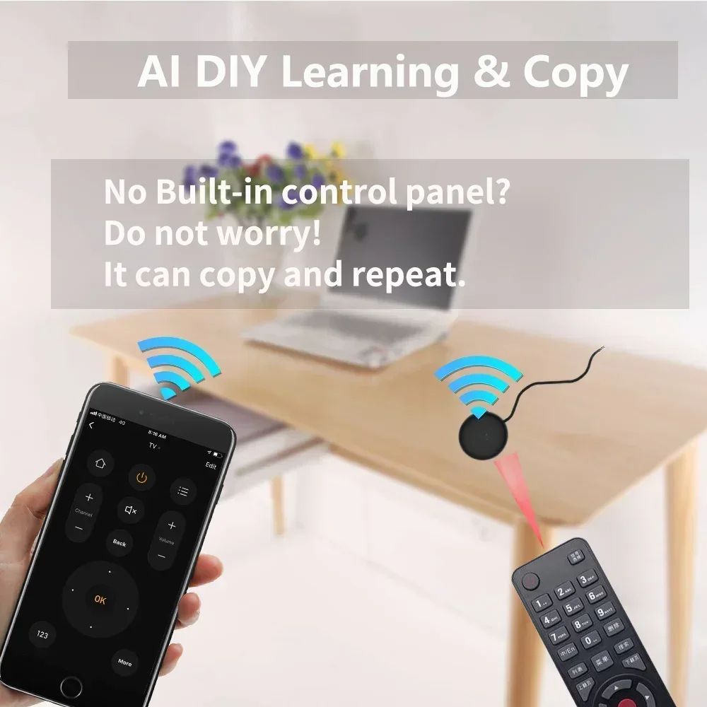 Smart Universal WiFi IR Remote Control For TV AC Works With Alexa Google Home Yandex 1
