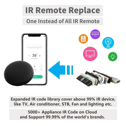 Smart Universal WiFi IR Remote Control For TV AC Works With Alexa Google Home Yandex 3