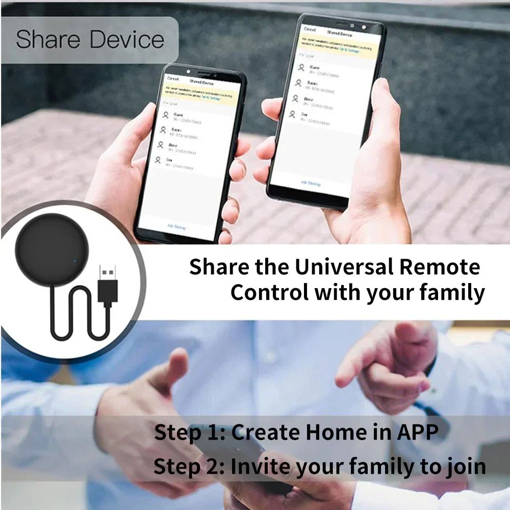 Smart Universal WiFi IR Remote Control For TV AC Works With Alexa Google Home Yandex 5