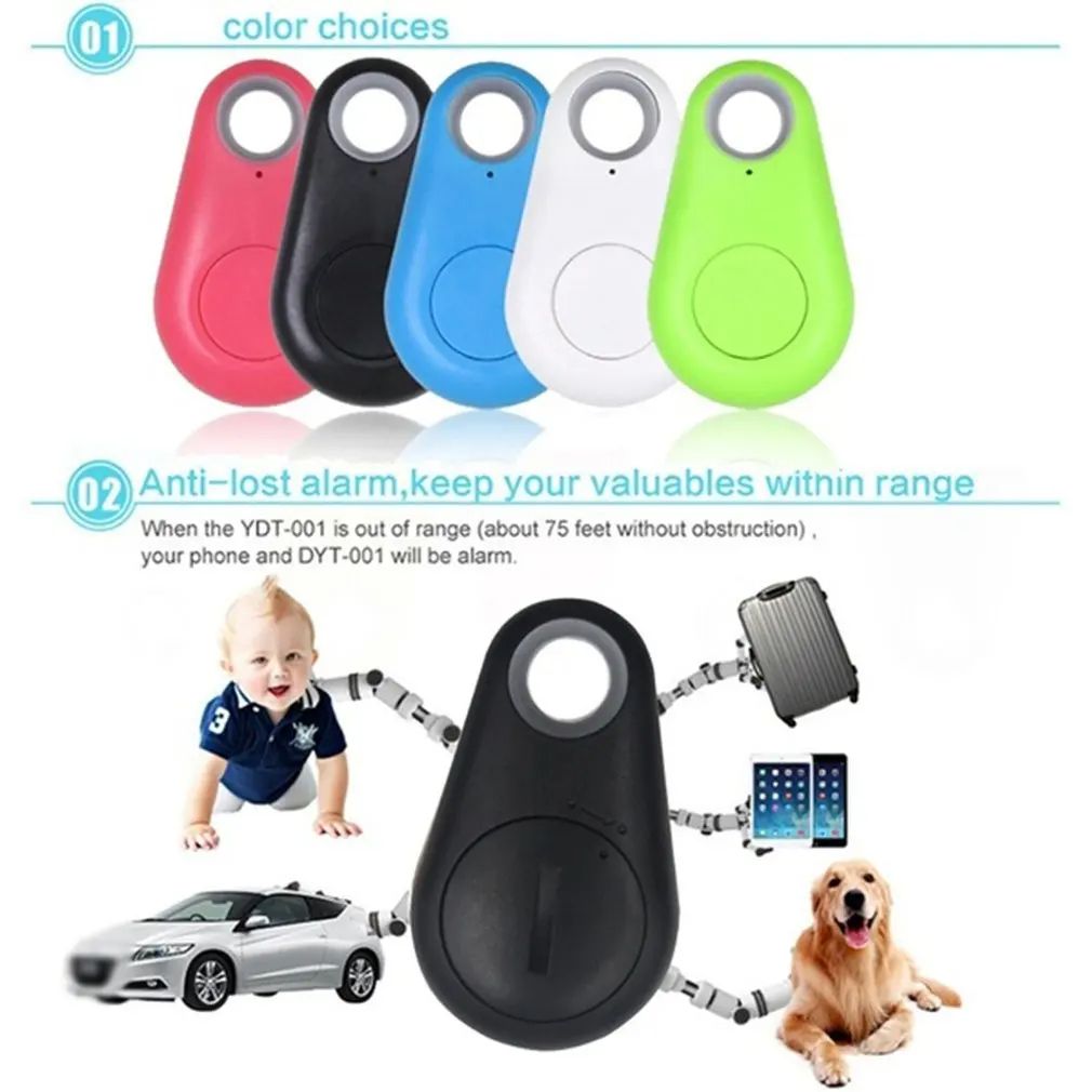 Wireless Mini Bluetooth GPS Tracker For Dogs Kids Wallets  Bags AntiLost Alarm Tag Smart Key Finder 3