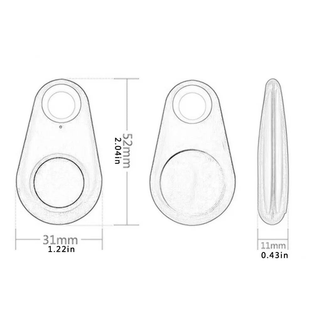 Wireless Mini Bluetooth GPS Tracker For Dogs Kids Wallets  Bags AntiLost Alarm Tag Smart Key Finder 5