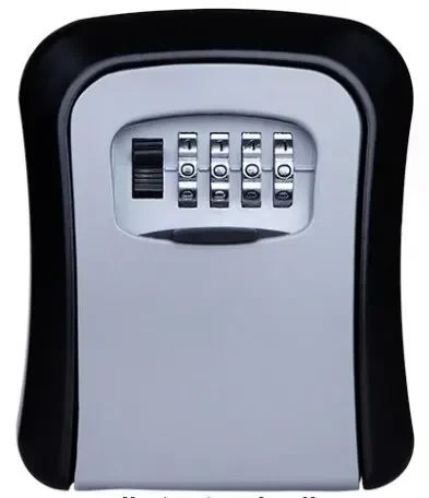 Key Keeper Combination Lock Wall Mounted Waterproof 4Digit Password Safe Box Easy Installation For  6