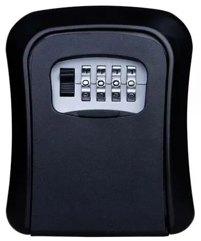 Key Keeper Combination Lock Wall Mounted Waterproof 4Digit Password Safe Box Easy Installation For  7