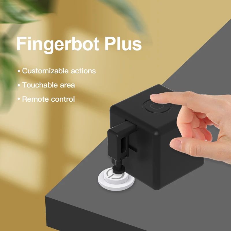 Smart Fingerbot Plus – Switch Bot Button Pusher for Garage, Curtains, Appliances Compatible with Alexa, Google Home