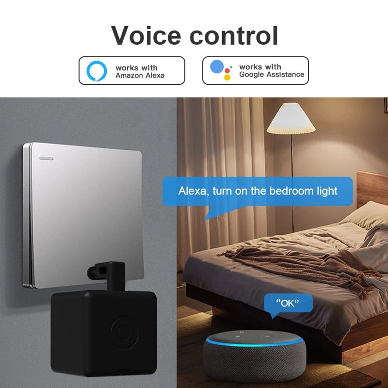 Smart Fingerbot Plus  Switch Bot Button Pusher For Garage Curtains Appliances Compatible With Alexa 1