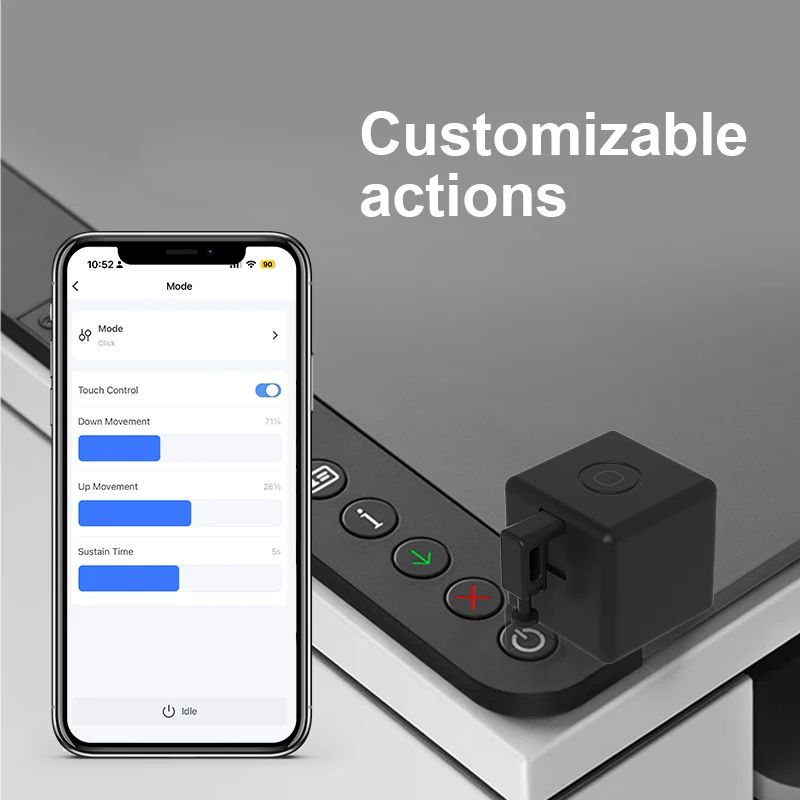 Smart Fingerbot Plus  Switch Bot Button Pusher For Garage Curtains Appliances Compatible With Alexa 4