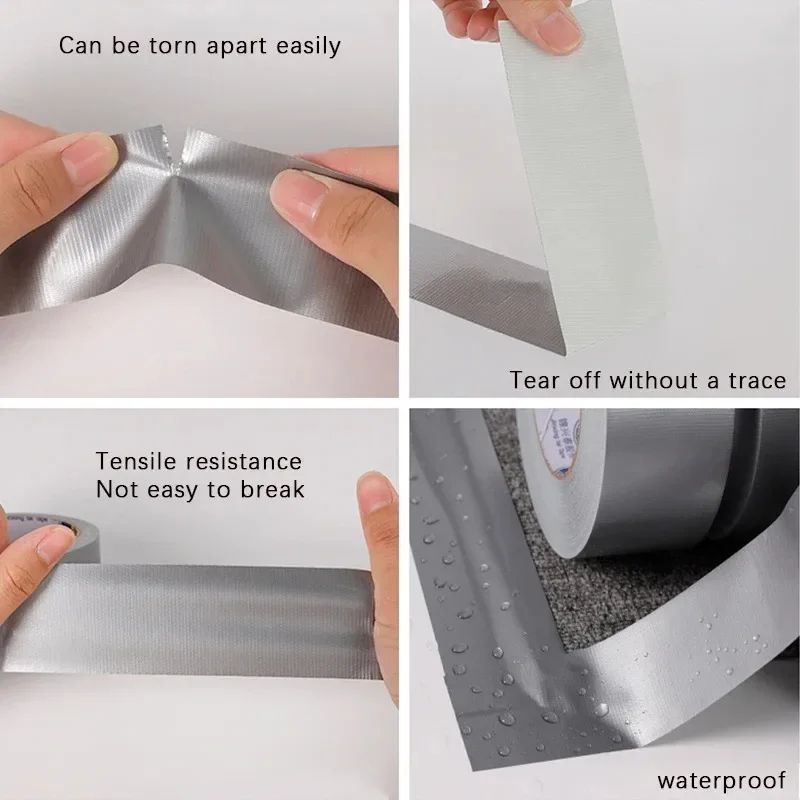 Super Sticky Cloth Duct Tape Heavy Duty Waterproof Industrial Adhesive For Carpet Binding Floor Rep 2