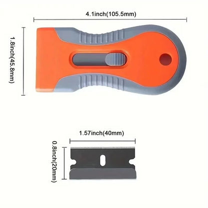 Glue Removal Blade With 10 Blades  Telescopic Adjustment Knife Cleaning Scraper Tool For Label Stic 5